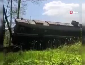 Rusya sınırında patlama, tren raydan çıktı