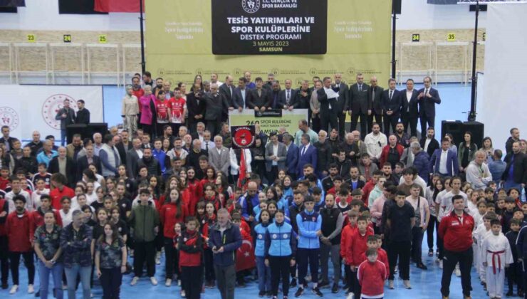 Samsun’da 269 amatör spor kulübüne 7,1 milyon liralık destek