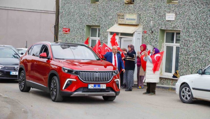 Türkiye’nin yerli otomobili Togg Şile’yi fethetti