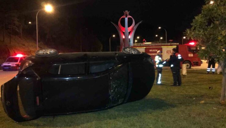 Bilecik’te alkollü sürücü kaza yaptı: 1 yaralı