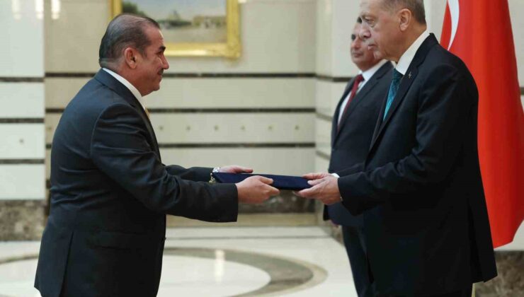 Cumhurbaşkanı Erdoğan, Irak Büyükelçisi Majid Abdulreda Hassan Al-Lachmawi’ni kabul etti