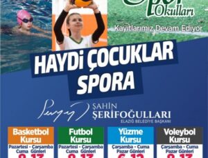 Elazığ Belediyesinin ücretsiz yaz spor kursları başlıyor