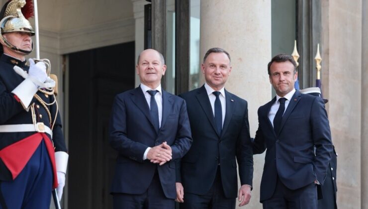 Fransa, Almanya ve Polonya liderleri Paris’te bir araya geldi