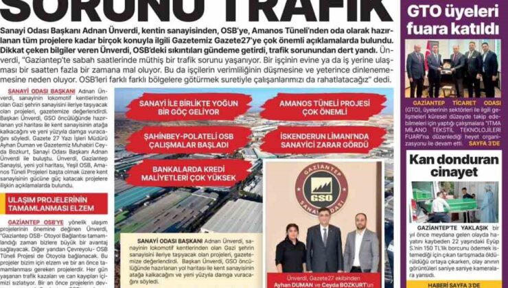 Gaziantep’te 4 gazete birleşti, Gazete27’yi kurdu