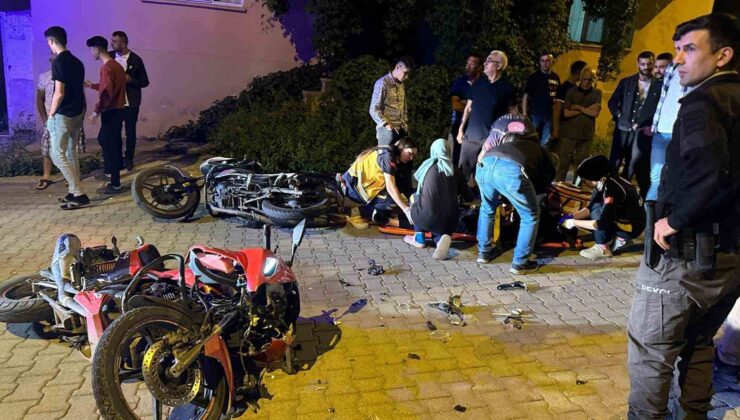 Kağızman’da 2 motosiklet kafa kafaya çarpıştı: 2 ağır yaralı