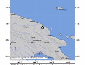Papua Yeni Gine’de 5.9 büyüklüğünde deprem