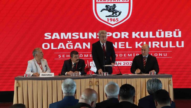 Samsunspor’da Yüksel Yıldırım, katılamadığı kongrede yeniden başkan seçildi