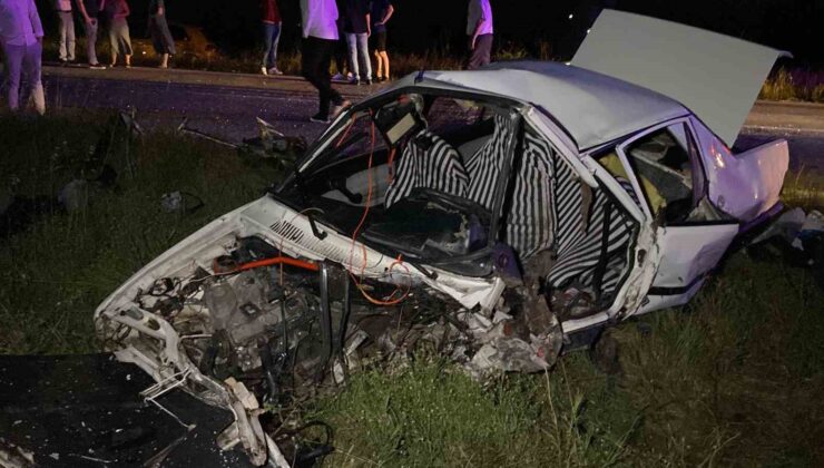 Tekirdağ’daki iki otomobilin çarpıştığı kazada can pazarı: 4 yaralı