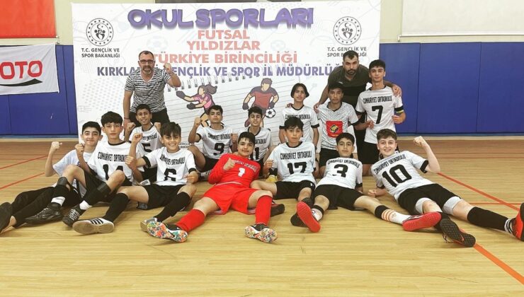 Türkiye Futsal üçüncülüğü Ergani’den