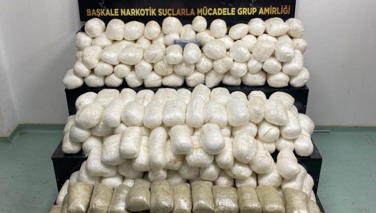 Van’da İHA destekli operasyon: 340 kilo uyuşturucu ele geçirildi