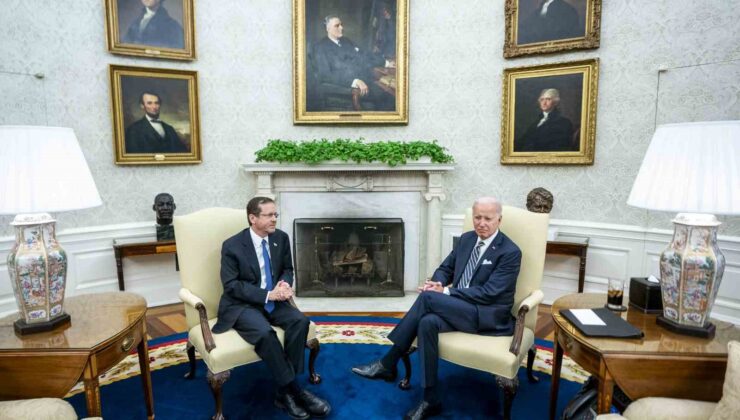 ABD Başkanı Biden, İsrail Cumhurbaşkanı Herzog’u Beyaz Saray’da ağırladı