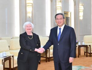ABD Hazine Bakanı Yellen, Çin Başbakanı Li ile bir araya geldi