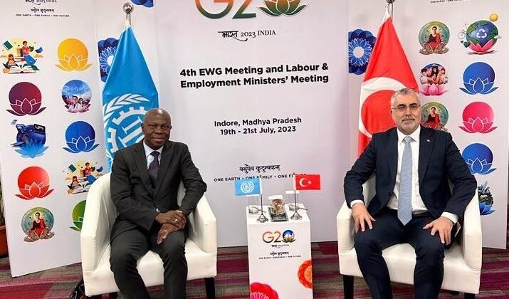 Bakanı Işıkhan, ILO Genel Direktörü Houngbo ile görüştü.