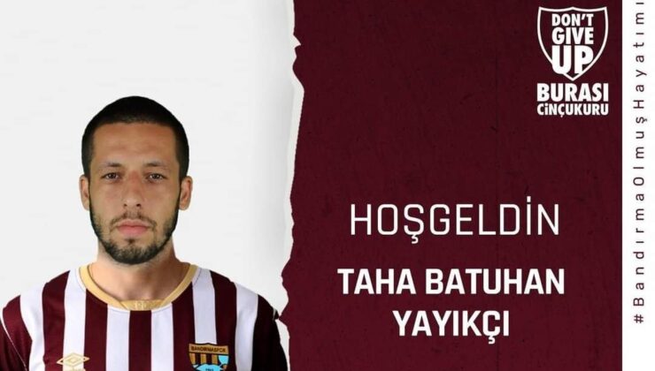 Bandırmaspor, Taha Batuhan ile 3 yıllık sözleşme imzaladı