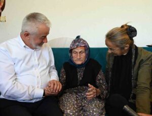 Başkan Başdeğirmen’den, 110 yaşındaki Aliye teyzeye vefa
