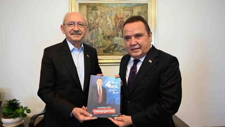 Başkan Böcek, Kılıçdaroğlu ile Antalya ve Türkiye gündemi hakkında görüş alışverişinde bulundu
