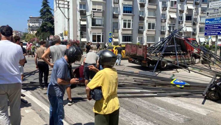 Bursa’da freni patlayan kamyon yaya ve araçları biçti: 2 yaralı