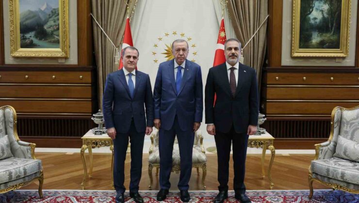 Cumhurbaşkanı Erdoğan, Azerbaycan Dışişleri Bakanı Ceyhun Bayramov’u kabul etti