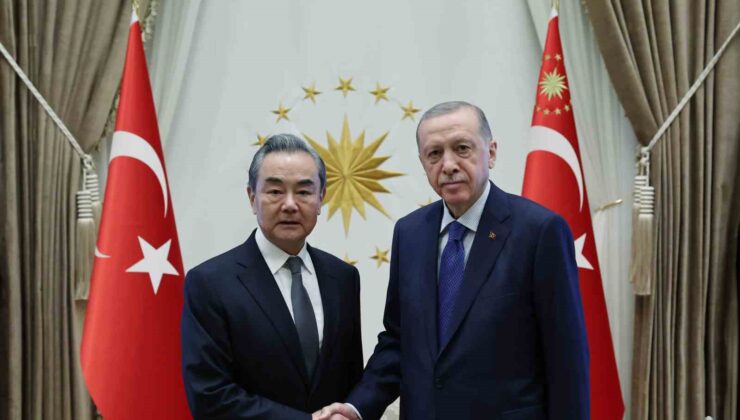 Cumhurbaşkanı Erdoğan, Çin Dışişleri Bakanı Wang Yi’yi kabul etti