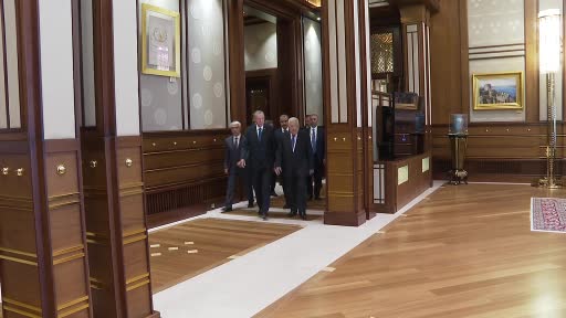Cumhurbaşkanı Erdoğan, Filistin Devlet Başkanı Abbas ile bir araya geldi