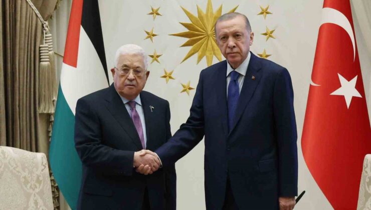 Cumhurbaşkanı Erdoğan, Filistin Devlet Başkanı Abbas ve Hamas Siyasi Büro Başkanı Heniyye ile görüştü