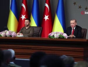 Cumhurbaşkanı Erdoğan ile Ukrayna Devlet Başkanı Zelenski görüşmesi sona erdi