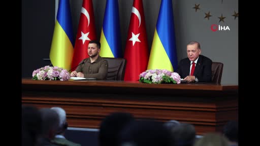 Cumhurbaşkanı Erdoğan ile Ukrayna Devlet Başkanı Zelenski görüşmesi sona erdi