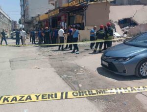 Gaziantep’te iki katlı binanın bahçe duvarı yıkıldı: 5 yaralı