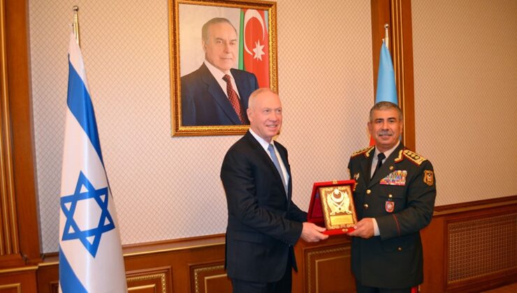 İsrail Savunma Bakanı Galant, Azerbaycanlı mevkidaşı Hasanov’la görüştü