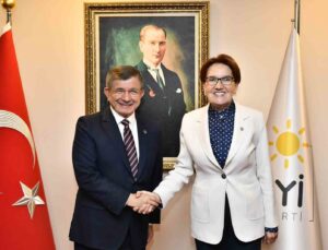 İYİ Parti lideri Akşener, Gelecek Partisi lideri Davutoğlu ile görüştü