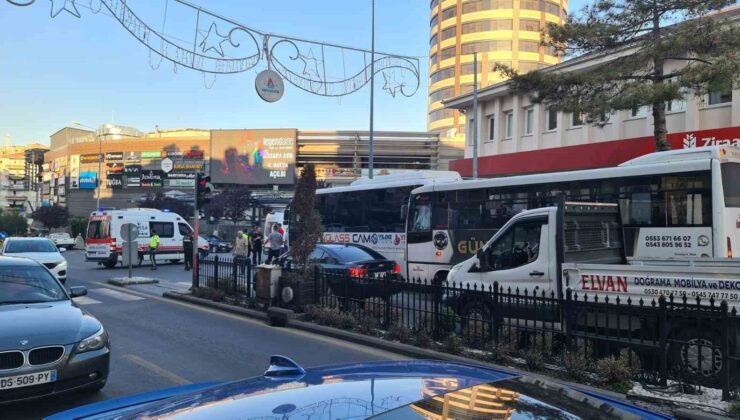 Nevşehir’de freni patlayan halk otobüsü önündeki halk otobüsüne çarptı: 9 yaralı