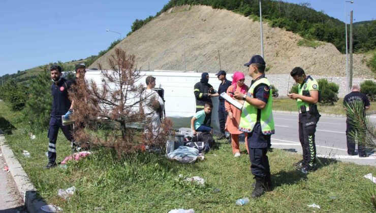 Samsun’daki minibüs kazasında yaralı sayısı 9 oldu