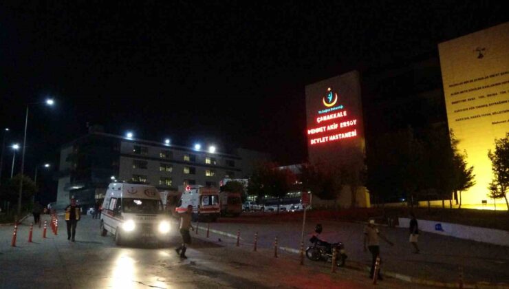 Çanakkale’de yangın nedeniyle devlet hastanesinden 14 hasta nakledildi