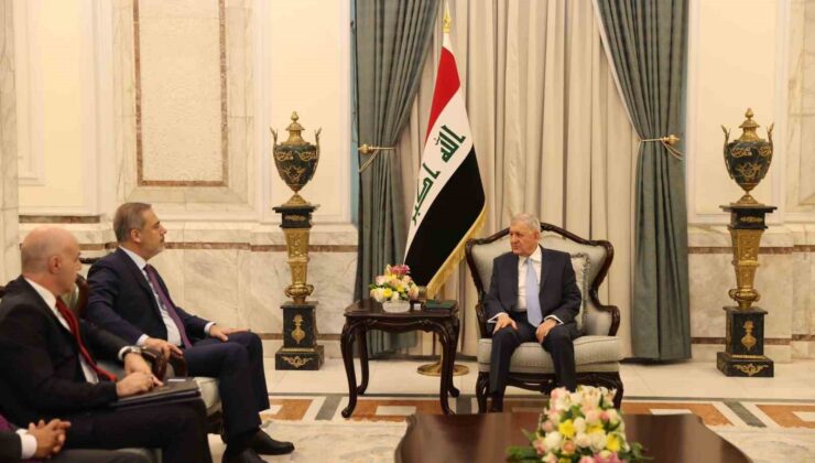 Dışişleri Bakanı Fidan, Irak Cumhurbaşkanı Reşit ile görüştü
