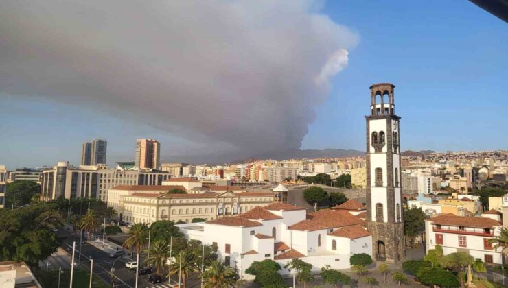 İspanya’nın Tenerife Adası’nda orman yangını çıktı