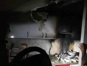 Karabük’te öğrenci evindeki yangın büyümeden söndürüldü