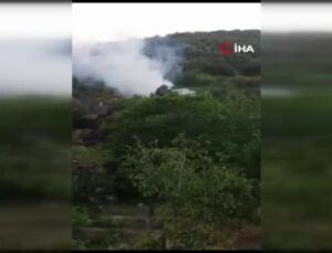 Kastamonu’da ormanlık alanda çıkan yangın, helikopter desteğiyle büyümeden söndürüldü