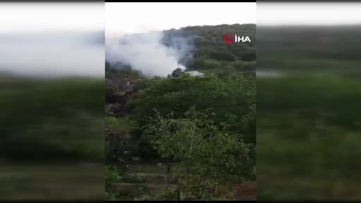 Kastamonu’da ormanlık alanda çıkan yangın, helikopter desteğiyle büyümeden söndürüldü
