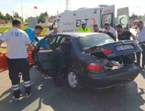 Kırklareli’nde iki otomobil çarpıştı; bir kişi yaralandı
