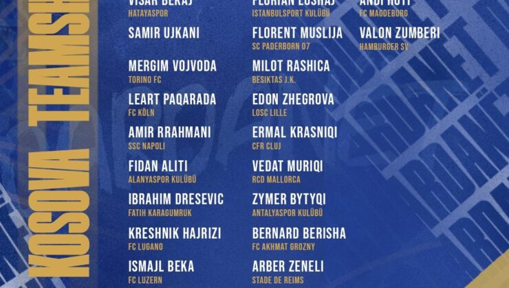 Kosova Milli Takımı’na Süper Lig’den 8 isim