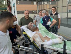 Kütahya’daki orman yangınında yaralanan işçiler Eskişehir Şehir Hastanesine sevk edildi