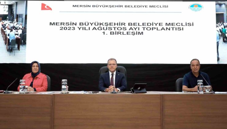 Mersin Büyükşehir Belediyesi Meclis Toplantısı yapıldı