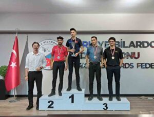NEÜ’lü Türkcan Yıldırım, Türkiye Pool Bilardo Şampiyonası’nda 3. oldu
