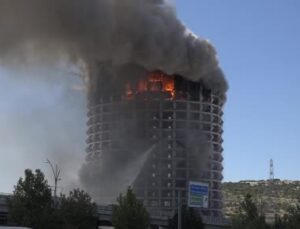Organize Sanayi Bölgesi’ndeki otelde yangın çıktı