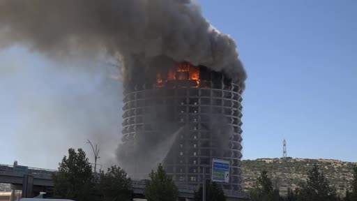 Organize Sanayi Bölgesi’ndeki otelde yangın çıktı