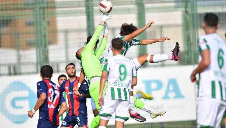 TFF 2. Lig: Bursaspor: 1 – Yeni Mersin İdman Yurdu: 1