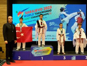 Utku Kap’tan, Dünya Yıldızlar Tekvando Şampiyonası’nda gümüş madalya