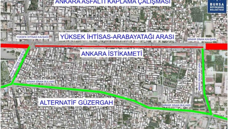 Ankara yolunda trafik düzenlemesi