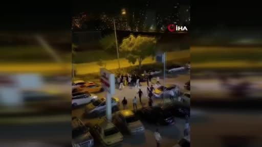 Ankara’da düğün çıkışı yaşanan kavga kameraya yansıdı