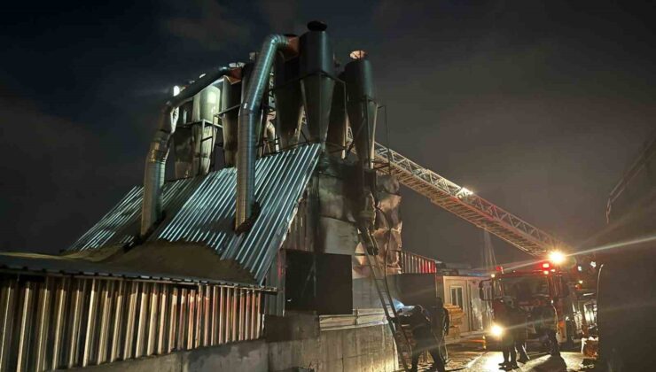 Ankara’da talaş fabrikasında yangın